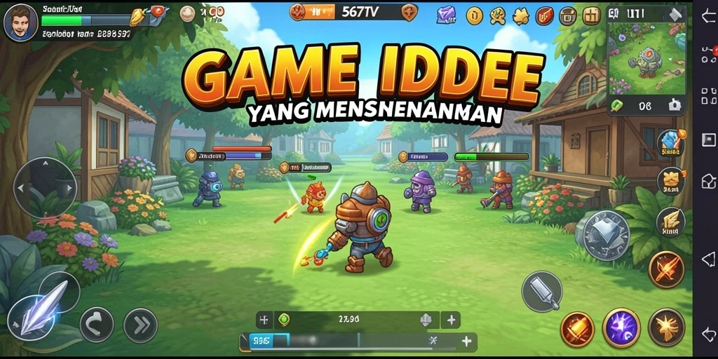 Tampilan layar utama 567TV menampilkan berbagai saluran yang dikelola.