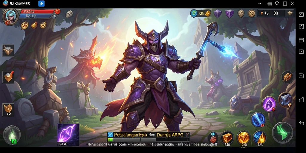 Gameplay intens dan grafis menawan dari 9ZKGAMES di layar.