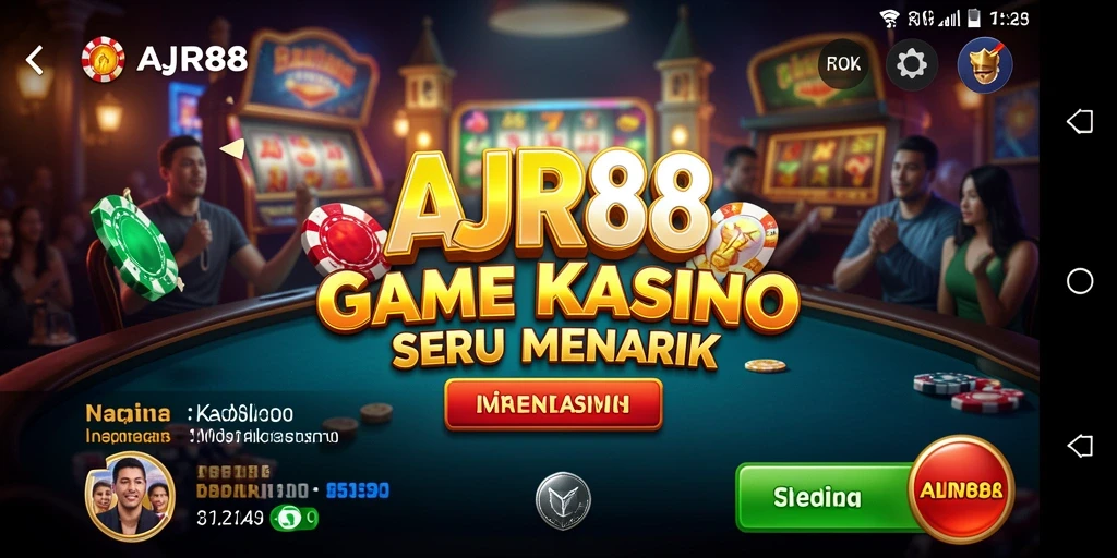 Tampilan gameplay menarik AJR88 yang penuh aksi Kasino.