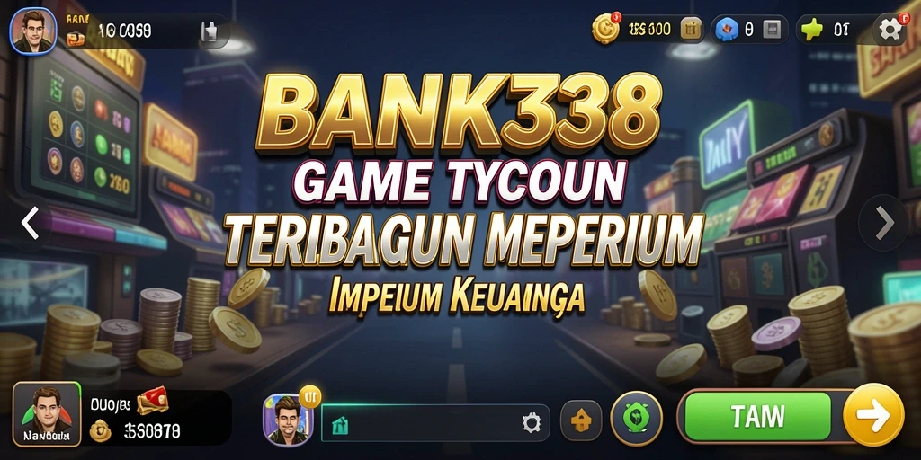 Tangkapan layar gameplay BANK338 menampilkan pengelolaan bisnis yang seru.