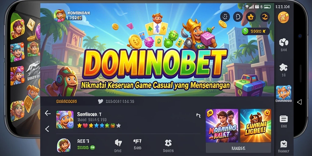 Tampilan gameplay seru dari DOMINOBET yang menampilkan interaksi pemain.
