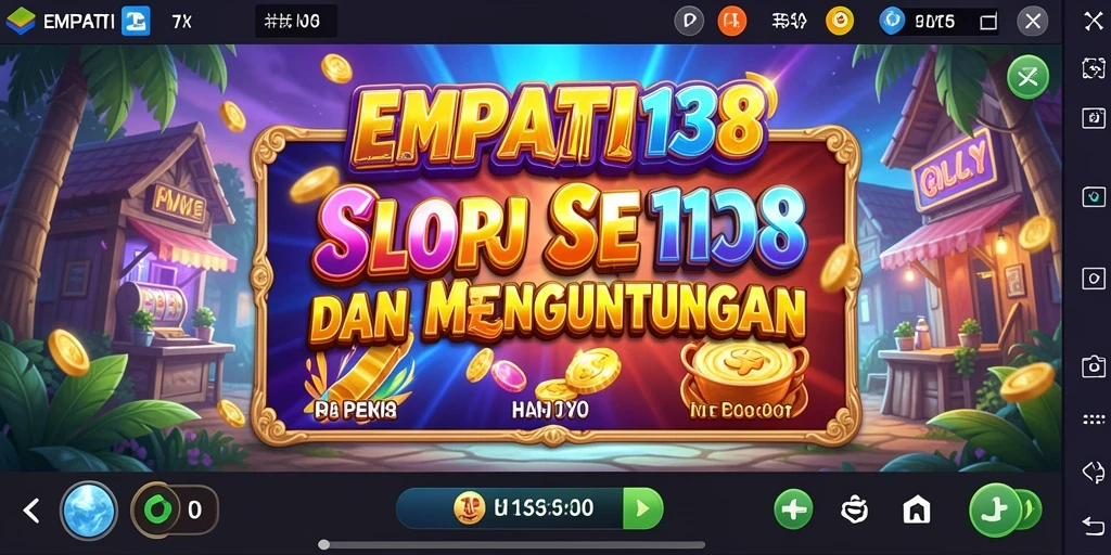 Screenshot gameplay EMPATI138 menampilkan keseruan permainan slot yang menarik.