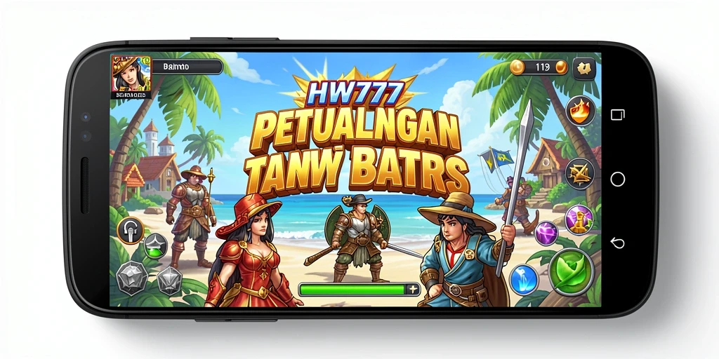 Tampilan gameplay HW777 dengan suasana petualangan yang mendebarkan.