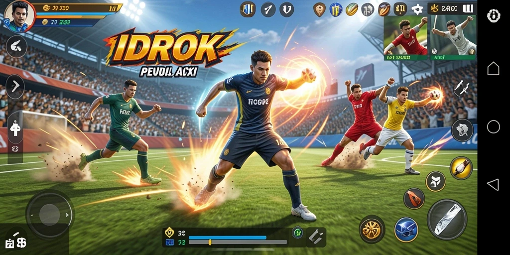 Tampilan gameplay seru dari olahraga di IDROK.