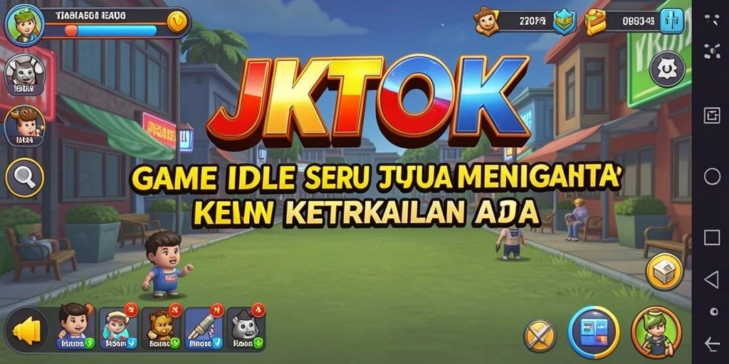 Tampilan gameplay JKTOK yang menarik dan penuh warna.