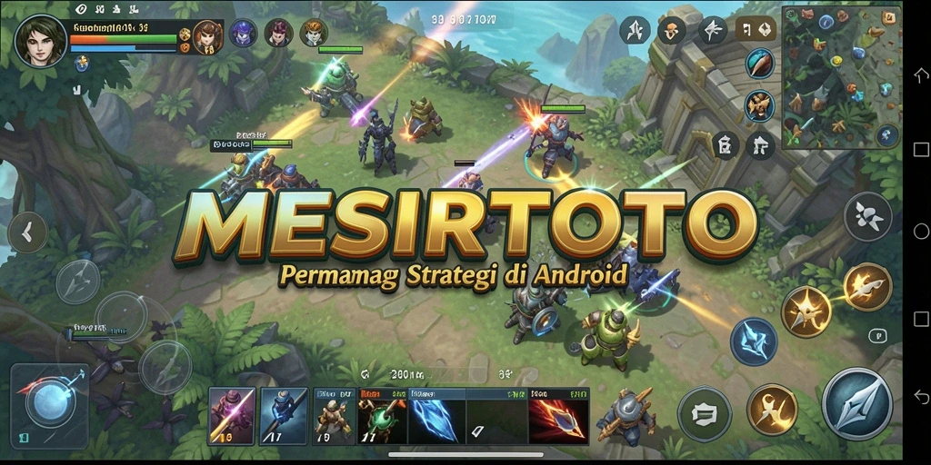 Tangkapan layar gameplay MESIRTOTO menunjukkan pertempuran strategi yang mendebarkan.