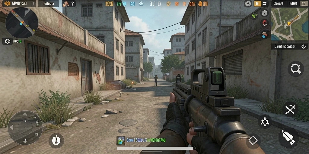 Gameplay mendebarkan MPO1221 dengan aksi tembak-menembak yang intens.