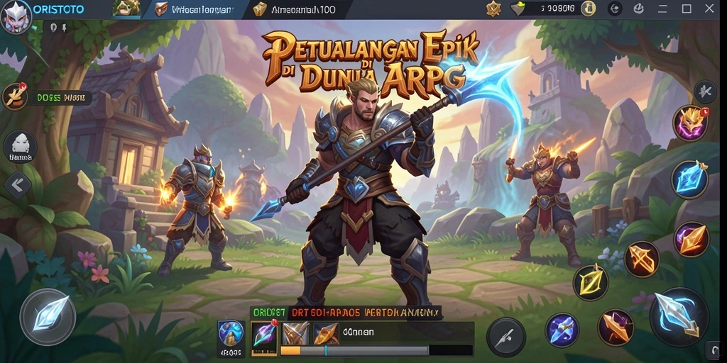 Gameplay ORISTOTO yang menegangkan dalam pertarungan ARPG.