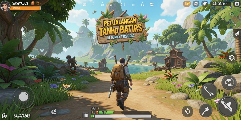 Screenshot SAVAYA303 menampilkan aksi seru di dunia terbuka.