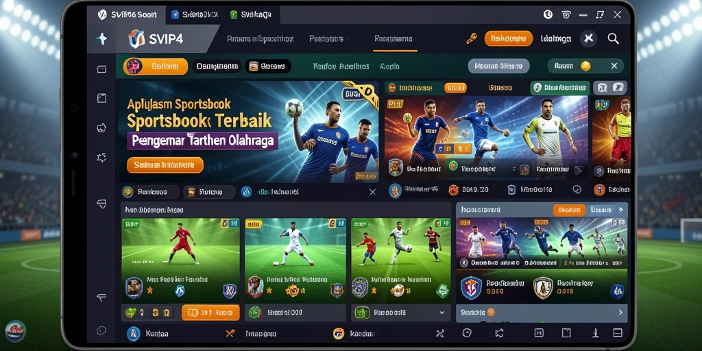 Tampilan gameplay Sportsbook SVIP4 saat memasang taruhan secara langsung.
